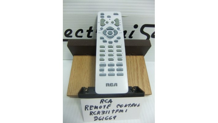 Rca  RCR311TFM1 remote control.